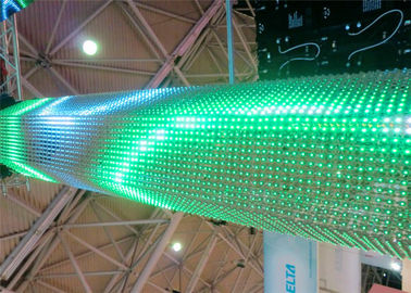 Dünner gebogener P6 flexibler LED Schirm der hohen Helligkeits-für Busbahnhof/Schulen