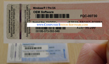 Computeraufkleber Windows 7 Pro-OA Soem-Aufkleber COA mit echtem Soem-Produkt-Schlüssel
