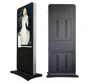 42-Zoll-Innenboden, der Werbung lcd-digitaler Beschilderung, Touch Screen Kioskanzeige steht
