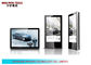 Stangen-Stand-alleindigitale beschilderung USBs/Sd HD, 15,6“ LCD-Werbungs-Anzeige