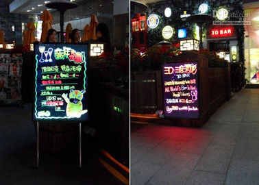 Führten magische Schein LED RGB-Änderung Schreibplatten im Freien/Innenfarbe 7 Zeichen