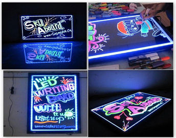 Löschbare Leuchtstoff LED-Schreibplatten 30×40cm blinkende Animation farbenreich