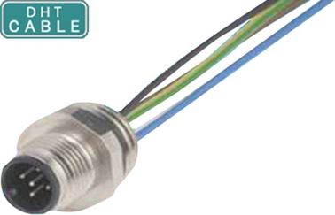 Abgeschirmte Gestaltungsverbindungsstück-Sensor-Kabel Pin M12 5 wasserdichte für digitale Beschilderung im Freien